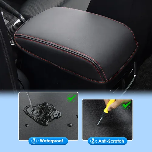Miniatura 4 de Funda de consola central CX-5 2017-2025 para Mazda CX-5 (Sport/Touring/Carbon Edition/Grand Touring/2.5/2.5 S), funda de cuero para reposabrazos