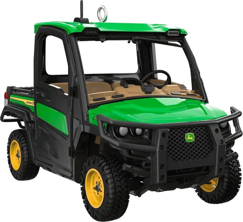 Hallmark Keepsake Adorno navideño 2023, John Deere Gator XUV835R Vehículo utilitario de metal, regalos para coleccionistas de automóviles,