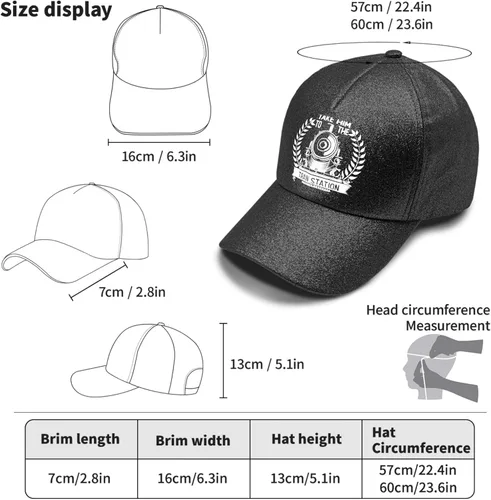 Miniatura 4 de devor Hats Take Him to The Train Station Baseball Cap for Men Funny Dad Hats Adjustable