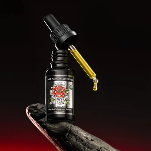 Miniatura 5 de Alteya Organics Solución para el cuidado posterior de piercings y bultos – Aceite queloide para eliminación de golpes de oído, nariz y cuerpo