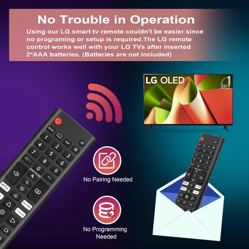 Miniatura 5 de (Pack of 2) for LG Smart TV Remote Control Replacement Universal Remote Compatible with All LG LCD LED OLED UHD HDTV 3D 4K Smart TV Models - Easy