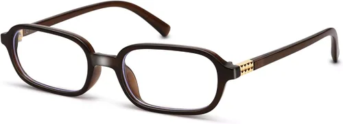 Miniatura 14 de NULOOQ Lentes retro rectangulares con luz azul para mujeres y hombres, pequeños anteojos cuadrados con marco vintage
