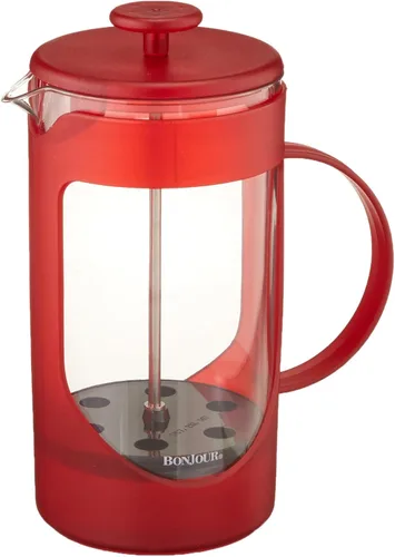Miniatura 3 de BonJour Ami-Matin - Cafetera de prensa francesa irrompible, para viajes, camping, uso diario, 8 tazas/33.8 onzas, color negro