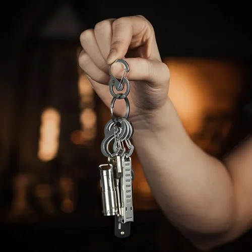 Miniatura 6 de KeyUnity KP04ST Titanium EDC Bolt Action Pen & KS05 Mosquetón de acero inoxidable Mini Clips Bundle