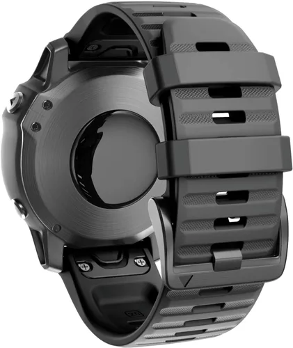 Miniatura 16 de ANCOOL Compatible con banda Fenix 6X/7X de 26mm Quickfit, correa de silicona suave de repuesto para relojes inteligentes Fenix 5X/Fenix 8 de Verde