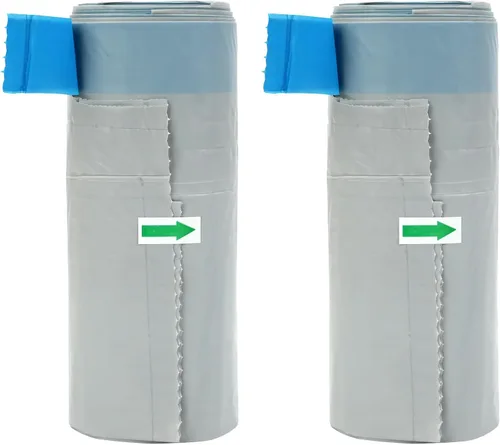 Miniatura 6 de Bolsas de basura reemplazadas Neakasa - 2 rollos, bolsas de contenedores de basura de gatos para caja de arena M1 de autolimpieza con tapa abierta