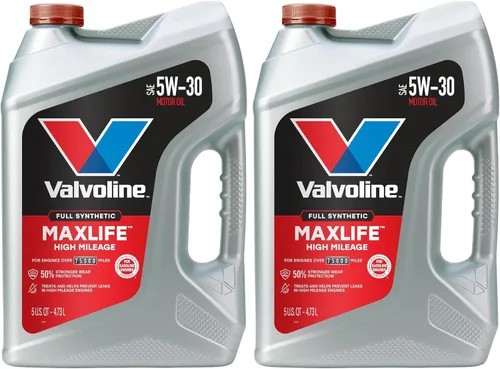 Miniatura 32 de Valvoline - Aceite de motor de mezcla sintética SAE 10W-40 de alto millaje, con MaxLife Technology, 5 cuartos de galón