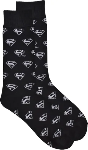 Miniatura 2 de Superman Classic Logo Crew Calcetines, Negro (43SP021MCCZA-BLK), Negro