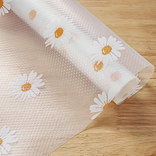 Miniatura 13 de Forro de estante de cereza para armarios de cocina - Forro de cajón no adhesivo, revestimientos de nevera lavables y antideslizantes para estantes