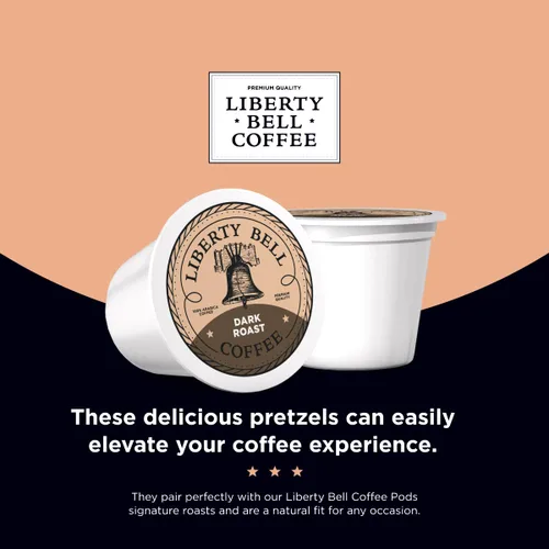 Miniatura 6 de Liberty Bell Mini pretzels cubiertos de chocolate con leche real, bolsa de 40 onzas