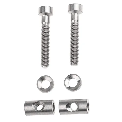 Miniatura 4 de heyous Juego de tornillos de varilla de asiento de bicicleta M5x30mm tornillo TC4 titanio tornillo para piezas de repuesto de bicicleta