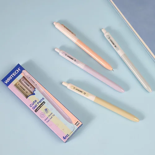 Miniatura 7 de WRITECH Bolígrafos de Gel de Punta Fina: 0.5mm Retráctil de Punta Fina Conjunto de Bolígrafos de Escritura Suave Sin Manchas Tinta Negra Clic