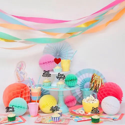 Miniatura 7 de 30 piezas de adornos para cupcakes con purpurina «We Will Miss You» Don't Go We Need You Bye Voyage Good Luck Heart Cupcake Picks para despedida