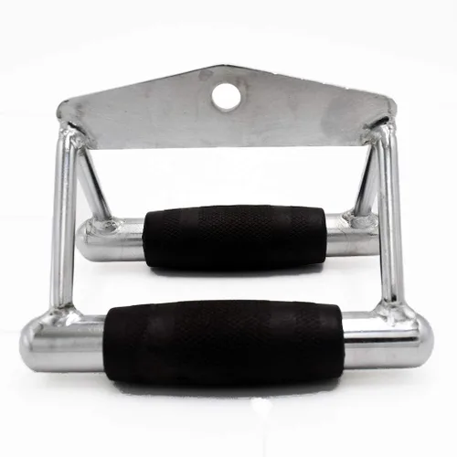 Miniatura 6 de LAT - Barra de tracción para entrenamiento de fuerza, cuerda de tríceps con mango en D, barra de presión recta giratoria en forma de V para Rubber