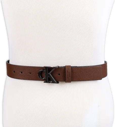 Miniatura 5 de Calvin Klein Cinturón casual CK con hebilla recortada con monograma para hombre