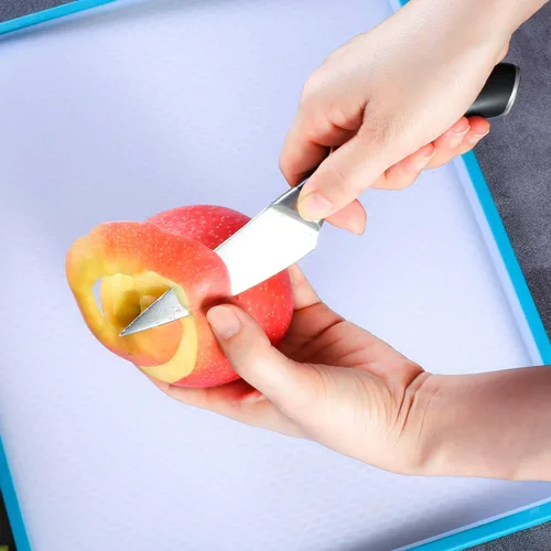 Miniatura 5 de WELLSTAR Cuchillo de pelar, cuchillo de pelar frutas de borde fino de 3.5 pulgadas con hoja forjada de acero inoxidable alemán súper afilada y mango