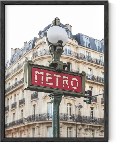 Miniatura 25 de HAUS AND HUES París - Póster de pared para dormitorio (sin marco, 16 x 20 pulgadas)