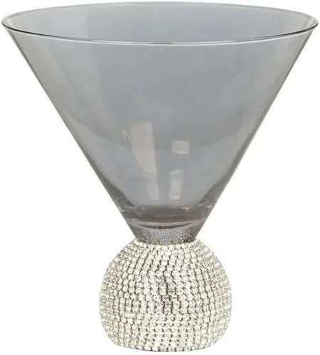 Miniatura 5 de Copas de vino de cristal sin tallo, 1 unidad, con diamantes de imitación y tachuelas, regalo de Navidad de Acción de Gracias para hombres, papá