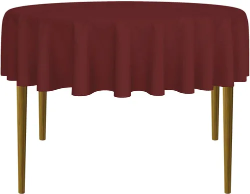 Miniatura 47 de Lann's Linens - 10 manteles redondos de tela de poliéster para bodas/banquetes/restaurantes (varios colores y tamaños)