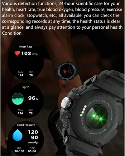 Miniatura 6 de Tuanzi GT100 2 en 1 Smartwatch con auriculares TWS 1.43 pulgadas 128MB Ronda impermeable Música MP3 Altavoz NFC Smart Watch Bluetooth Auriculares