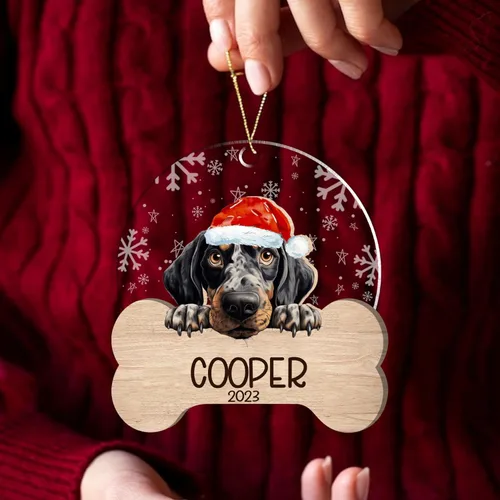 Miniatura 14 de Nazenti American Pit Bull Terrier Adorno de Navidad, adorno de perro fotográfico, adorno de perro personalizado, adornos de fotos de madera