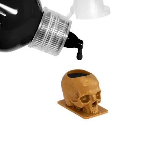 Miniatura 14 de Saferly Tapas de tinta de tatuaje de calavera para tatuaje, soporte de pigmento desechable con base, suministros de tatuaje de maquillaje permanente