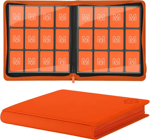 Miniatura 32 de Carpeta de Tarjetas Premium de 16 Bolsillos, Carpeta de Tarjetas de Intercambio Sostiene hasta 1000+ Tarjetas Álbum de Colección de Tarjetas 44 negro