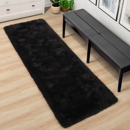 Miniatura 4 de Foxmas Alfombra Runner Suave para Dormitorio y Sala de Estar, 2x6 Pies Alfombras de Área Esponjosas Shag Alfombra de Cabecera para Habitación
