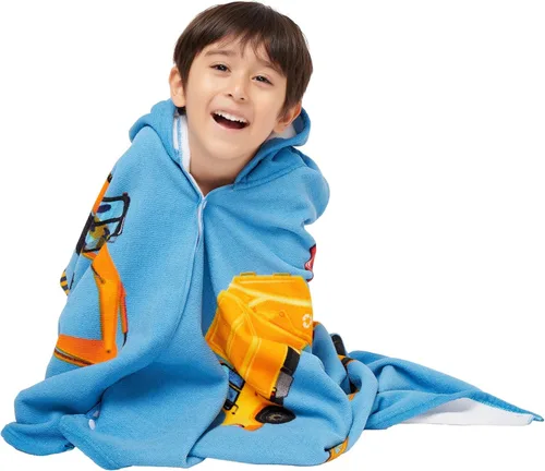 Miniatura 4 de Gealaek Toalla con capucha para niños pequeños de 5 a 12 años, toalla de baño, piscina, playa, extra grande, suave y absorbente, poncho de playa