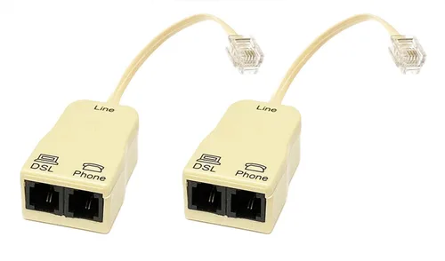 iMBAPrice® (Paquete de 2) Divisor DSL en línea con filtro de ruido