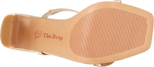 Miniatura 4 de The Drop - Sandalias de tacón alto Avery con dos correas y punta cuadrada para mujer