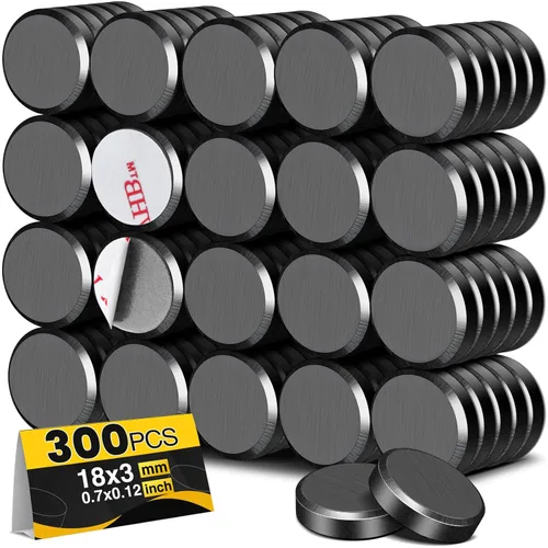 Miniatura 9 de TRYMAG Imanes para manualidades con respaldo adhesivo, imanes redondos de disco de 0.79 pulgadas (20mm) de cerámica circular, imanes de ferrita
