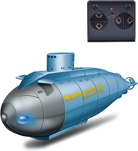 Miniatura 8 de GoolRC Mini submarino RC para, 2.4G 6CH Control remoto barco de control remoto submarino, modelo electrónico agua juguete barco para piscinas, Negro