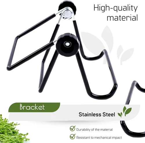 Miniatura 4 de 4 soportes de germinación para tarro Mason – Kit de germinación de 4 soportes para tarros Mason para boca ancha y regular, kit de soporte de acero