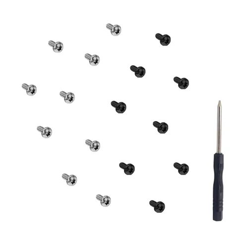 Miniatura 4 de Tornillos de repuesto para auriculares Beats Studio Pro Studio3 Studio3 Studio2-16 Pack Kit de reparación de diadema de acero inoxidable negro