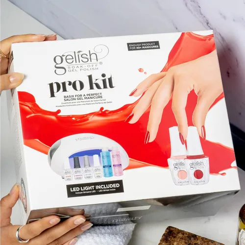 Miniatura 4 de Gelish Pro Kit with Pro LED Light - Complete Manicure Set, UV/LED Nail Lamp, Gel Polishes, Essentials, Remover for Professional DIY Gel Nails At