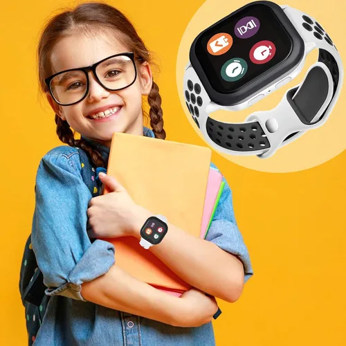 Miniatura 6 de Correa deportiva de silicona compatible con Gizmo Watch 3 Adventure 3 2 1/Gabb Watch 3e 3 2 1/syncup/Cosmo JrTrack Watch Band, 0.78 pulgadas suave