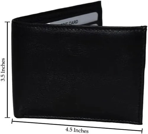 Miniatura 6 de ADAMONDE Cartera de cuero 100% auténtico.., Estilo 3, Bifold