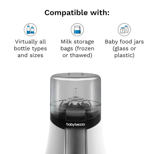 Miniatura 10 de Baby Brezza Calentador inteligente de biberones, calentador de leche materna + descongelador, aplicación gratuita, diferentes temperaturas