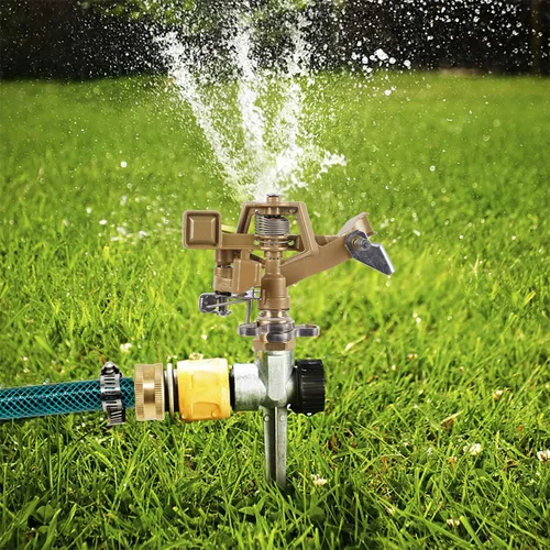 Miniatura 7 de Biswing Aspersor de impacto de latón de 1/2 pulgada, 2 unidades, cabezal de aspersor de césped resistente con boquillas, patrón de cobertura grande