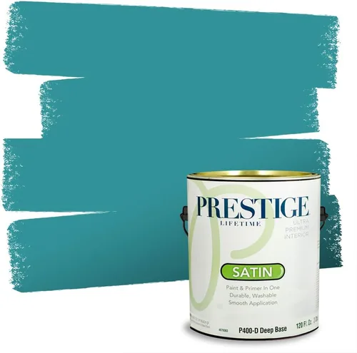 Miniatura 60 de PRESTIGE Pintura interior e imprimación en uno, salpicaduras acuosas, cáscara de huevo, 1 galón