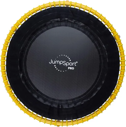 Miniatura 15 de JumpSport 350 PRO 39 Inch Fitness Trampoline Indoor Rebounder Cardio Workout Equipment 300 lb Capacity Negro mate