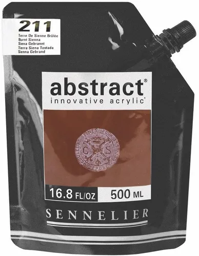 Miniatura 7 de SENNELIER Pintura acrílica abstracta innovadora para cuerpo pesado, bolsa de 16.9 fl oz, blanco titanio