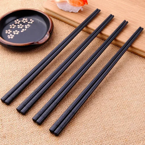 Miniatura 2 de VIWIK 5 pares de palillos reutilizables de primera calidad, palillos antideslizantes de fibra de vidrio, aptos para lavavajillas, resistentes al