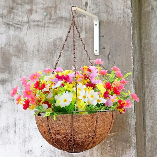 Miniatura 3 de ARTKAIKE 6 paquetes de flores artificiales, resistentes a los rayos UV, no se decoloran, para exteriores, madres falsas para interiores