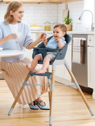 Miniatura 9 de Skip Hop Silla alta para bebés 4 en 1 convertible, EON, azul pizarra