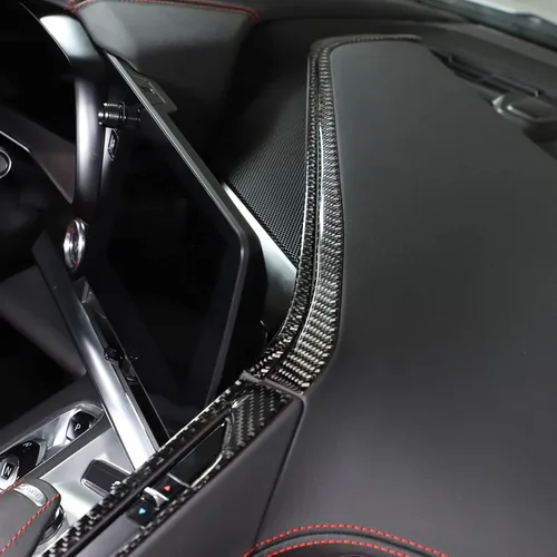 Miniatura 5 de TOYCIDFG Caja de almacenamiento para panel de palanca de cambios de consola central de automóvil, cubierta lateral para Chevrolet Corvette C8 Z06