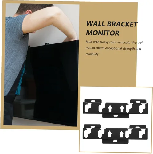 Miniatura 9 de SEWACC 5 juegos de soporte de pared resistente para monitores de pantalla plana construcción con soporte estable, montaje de pared de pantalla