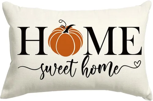 Miniatura 12 de RABUSOFA - Almohadas decorativas de calabaza de otoño, fundas de almohada de otoño de 18x18 pulgadas, fundas de almohada para Acción de Gracias