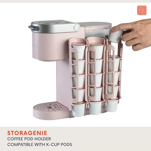 Miniatura 3 de STORAGENIE Soporte para cápsulas de café Keurig K-Cup, almacenamiento lateral para tazas K, perfecto para mostradores pequeños (rosa)